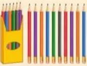 Seis pasos ilustrados: revisar, silueta, color, escribir, árbol, compartir.