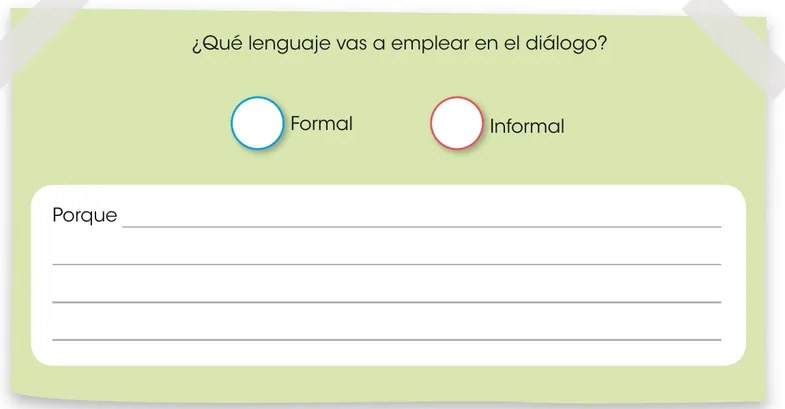 Caja 'Ten en cuenta' con ícono de bombilla amarilla. Contiene tres preguntas guía para organizar la participación en el diálogo: ¿Cómo iniciarás?, ¿Cómo desarrollarás tus ideas?, ¿Cómo cerrarás tu participación?