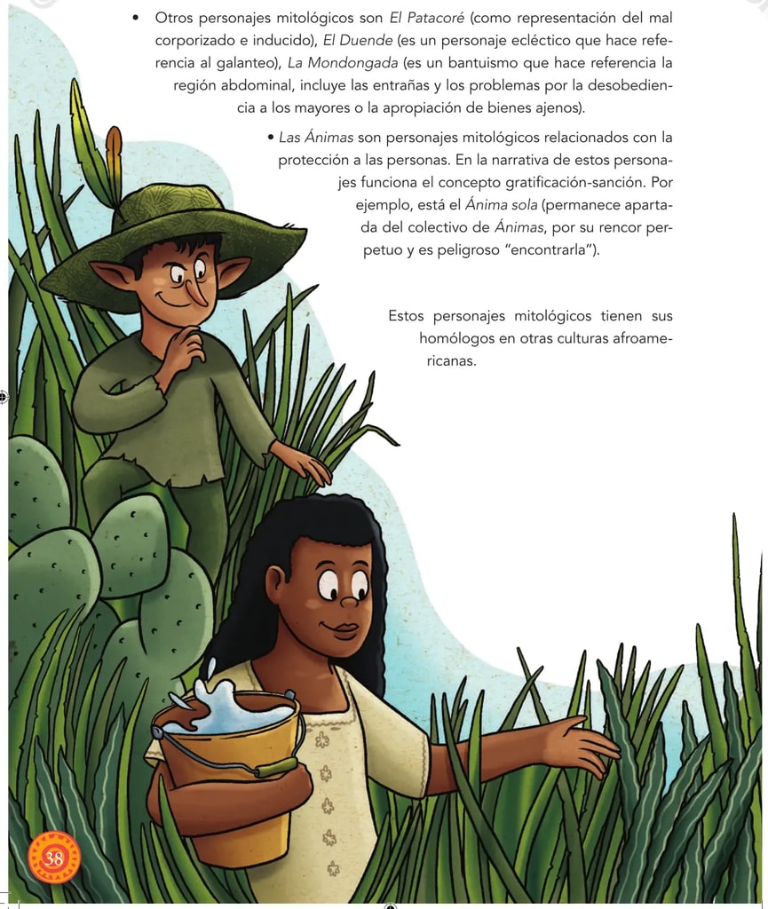 Ilustración alusiva al Ánima Sola u otros personajes mitológicos.