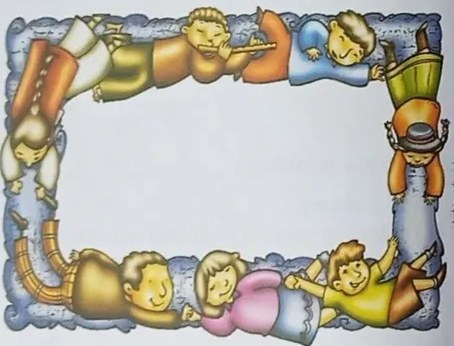 Pequeña ilustración de fiesta ecuatoriana con bailarines.