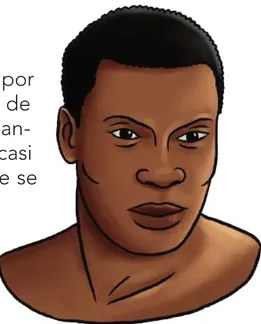 Ilustración de una escena rural del palenque: niñas, una mujer, una choza de paja, gallinas y un burro en el campo.