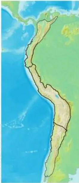 Mapa mudo del Ecuador para rotular las regiones.