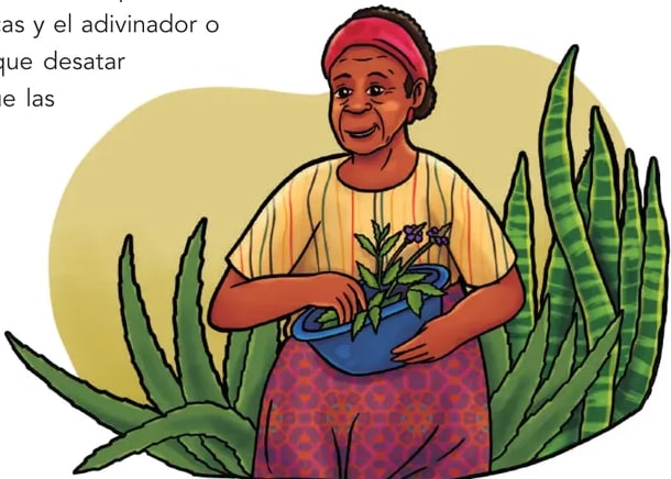 Ilustración decorativa de un nudo o de personas charlando.