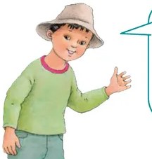 Ilustración de niño (Mateo) con sombrero, señalando. Personaje del libro que da instrucciones.