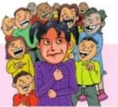 Dos niños desayunando (contento y triste); niños con gestos de manos.