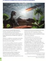 Miniaturas de páginas de Competencia comunicacional con lectura sobre dinosaurios.