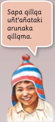 Figura 2 de Aymara arutha chiqapa qillqañataki panka = Manual de escritura Aimara · 2021