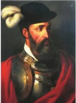 Ilustración de Guamán Poma de Ayala (s. XVI) del encuentro de Atahualpa con Pizarro.