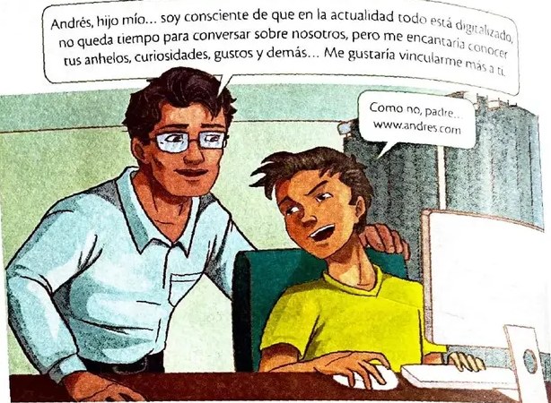 Foto de un hombre con un cartel de Facebook al fondo, alusiva al filme 'La red social'.