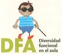 Niño con bastón blanco (sección DFA).