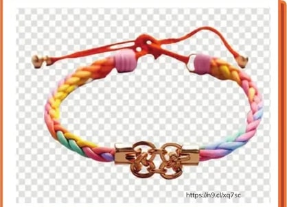 Pulsera tipo macramé multicolor (WRISTBAND).