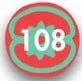 Globo rojo con el número de página '108'.
