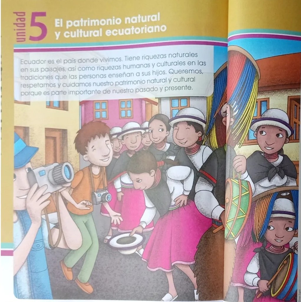 Diagrama circular con los tres subtemas: Patrimonio natural y cultural / Turismo / Tradiciones.