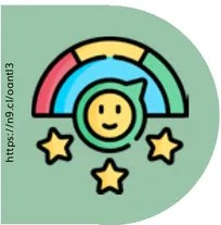 Ícono de engranaje circular colorido (metodologías activas).