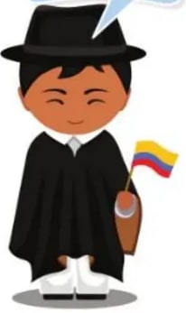 Ilustraciones de gallo, niño con rastrillo, abuela con nieta y gorrión.