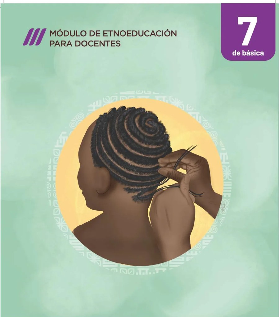 Recuadro morado con el número '7 de básica' indicando el grado.