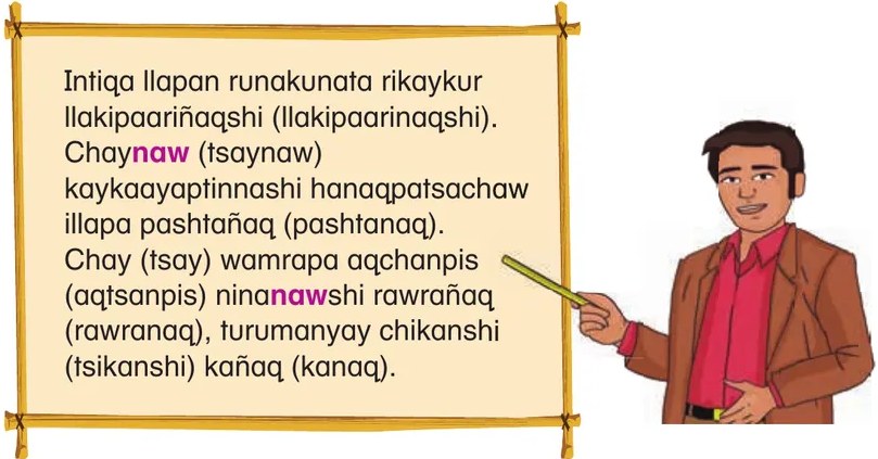 Figura 2 de Chawpin qichwata alli qillqanapaq maytu = Manual de escritura quechua central · 2020