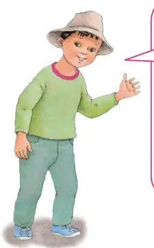 Ilustración de niño con sombrero señalando el cuadro de texto con la definición del afiche.