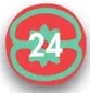 Numerador con el número 24.