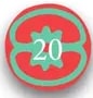 Sello con paginación '20'.