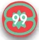 Globo rojo con el número de página '99'.