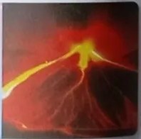 Tres tarjetas numeradas (Prepárate, Actúa, Después) con pasos para erupciones.