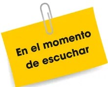 Ilustración de cinco estudiantes sentados alrededor de una mesa azul en diálogo grupal. Lucía, con lentes y blusa rosada, levanta la mano pidiendo la palabra. Un globo de diálogo dice: 'Pido la palabra. Me gustaría opinar sobre cómo podemos hacer para tener una buena convivencia.' Otro estudiante responde: 'Está bien, Lucía, te escuchamos.'