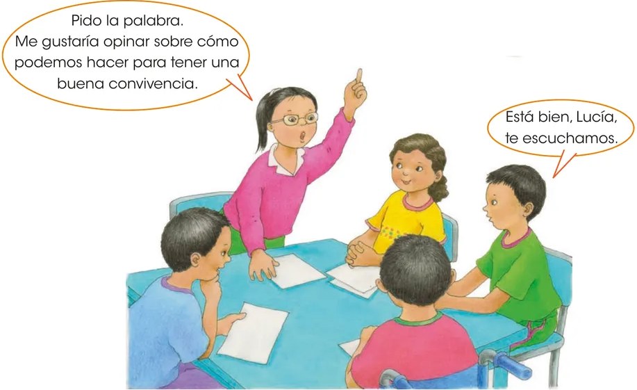 Espacio de líneas en blanco para que el estudiante escriba los acuerdos del diálogo grupal (ejercicio 16).