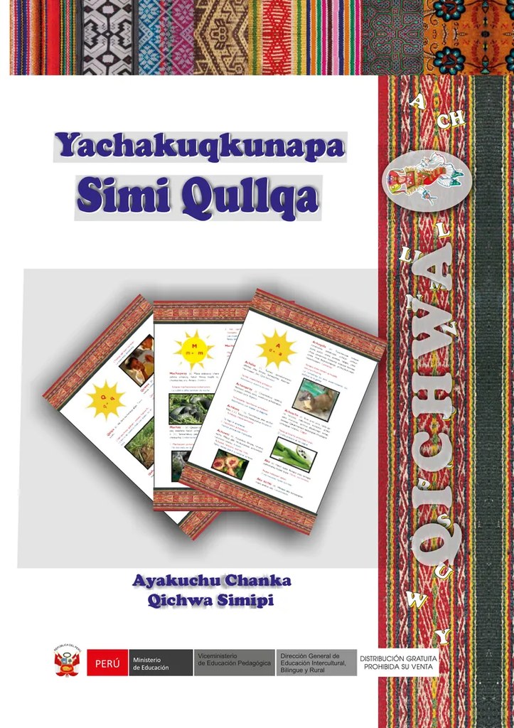 Figura 5 de Yachakuqkunapa Simi Qullqa. Ayakuchu Chanka Qichwa simipi · 2014