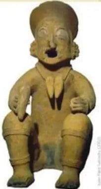 Cerámica Manteño-Huancavilca de un señor.