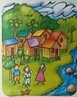 Ilustración de casa con grietas en relleno.