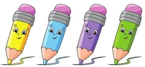 Dos marcos decorativos vacíos (amarillo/azul arriba y rosa/azul abajo) para dibujar.