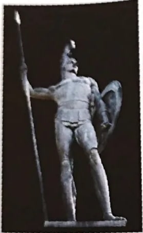 Figura de Aquiles representada en un vaso griego de alrededor del año 530 a.C.