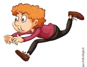Niño corriendo o cayendo (FAST).
