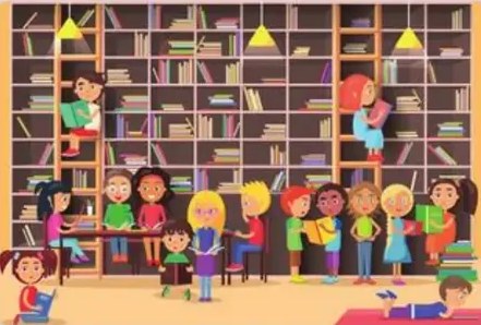 Captura de video con bibliotecaria explicando su oficio.