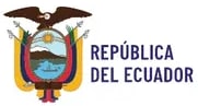 Escudo de la República del Ecuador junto al texto 'Ministerio de Educación'.