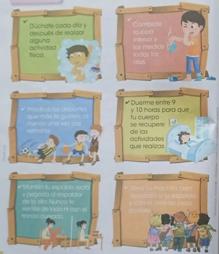 Mapa mental vacío con 'Hábitos saludables' en el centro y cuatro espacios conectados.