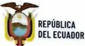 Escudo oficial de la República del Ecuador junto al texto 'Ministerio de Educación'.