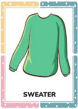 Banda rosa 'LET'S DRESS UP AND LEARN: FUN CLOTHING VOCABULARY!'.