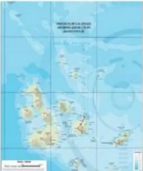 Mapa de Galápagos.