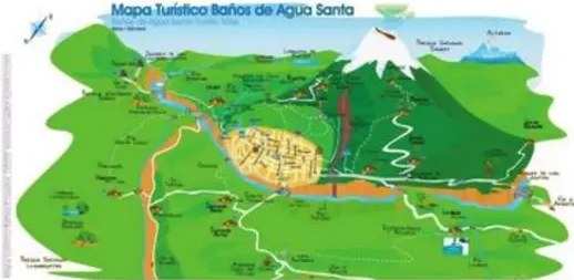 Captura de un sitio web con la guía digital del Ecuador y sus regiones.