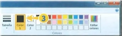 Paleta de colores de Paint.