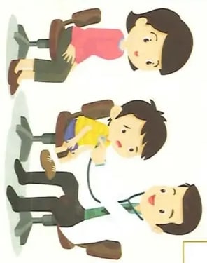 Cuatro escenas ilustradas verticales: niños sobre vidrios rotos, niño escalando estante, niños con botiquín, niño tocando cables eléctricos.