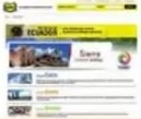 Captura de un sitio web con la guía digital del Ecuador y sus regiones.