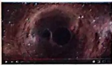 Imagen de pantalla con audio de ondas gravitacionales