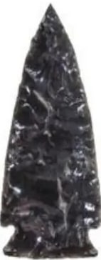 Punta de proyectil de obsidiana del cerro Ilaló.