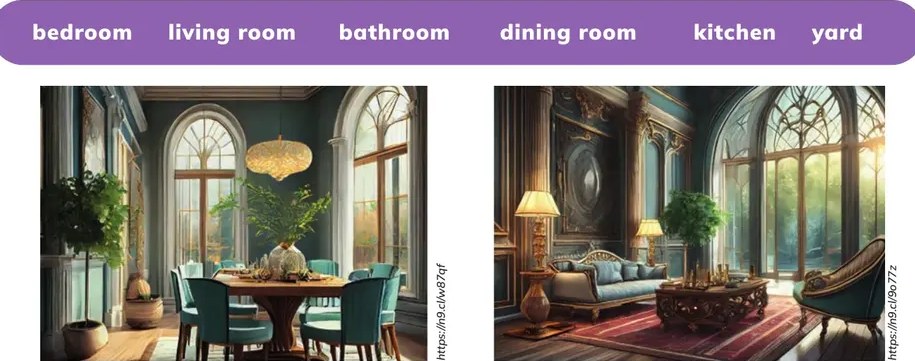 Fotografía realista de una sala de estar elegante con sofá azul, mesa de centro y grandes ventanales.