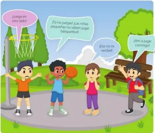 Cuatro afiches publicitarios sobre tareas del hogar y familia.