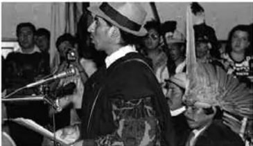 Foto de Luis Macas, líder indígena