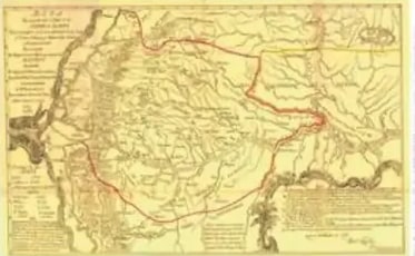 Mapa colonial de la Real Audiencia de Quito a finales del siglo XVII.
